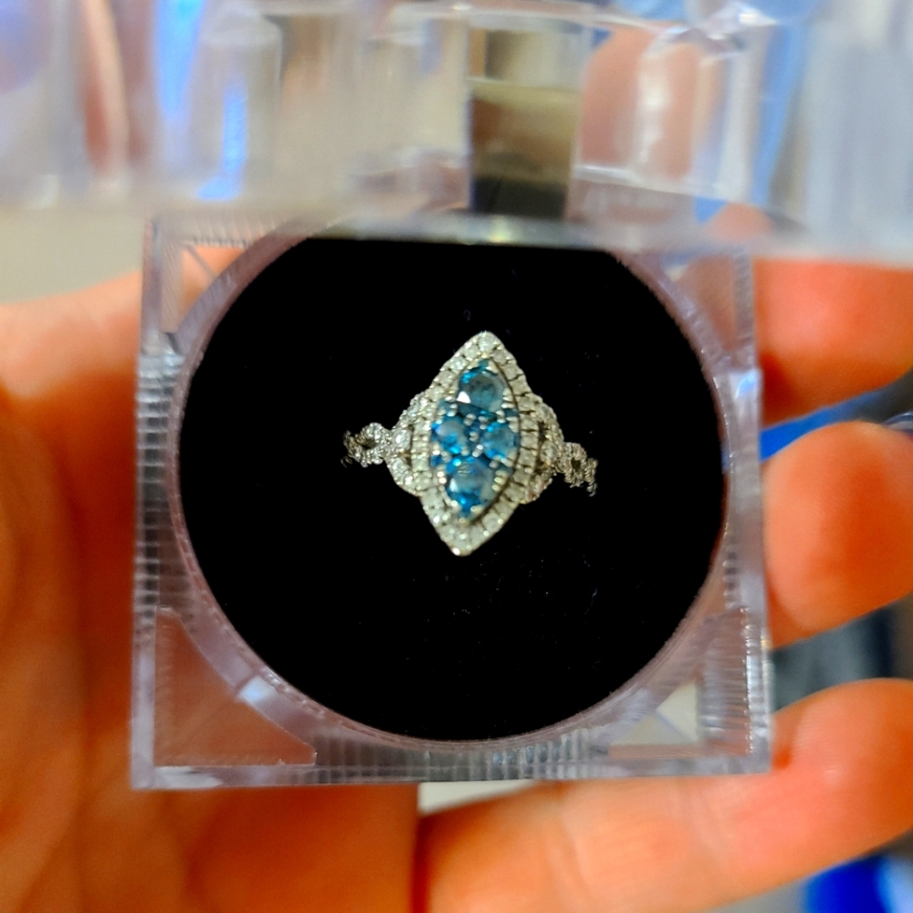 Custom Vintage 14k Diamond Ring.